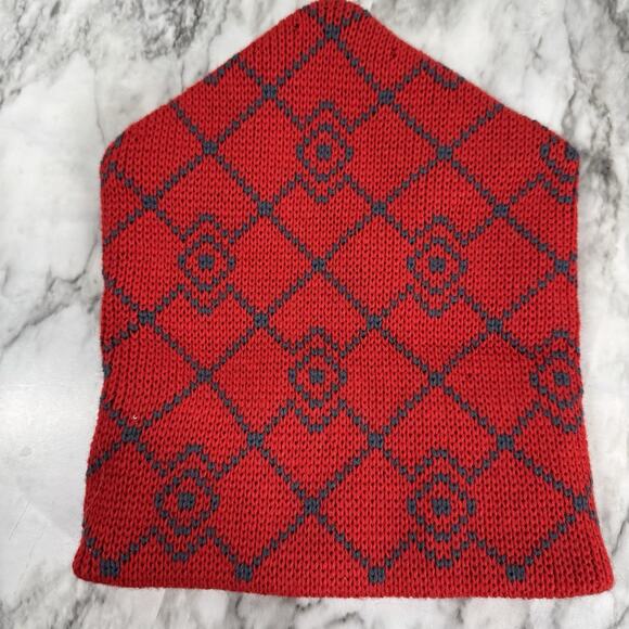 Vtg 60s 70s Smiley Hat Ski Beanie Wool Striped Apres Cap Snow Toboggan Toque - Picture 1 of 9